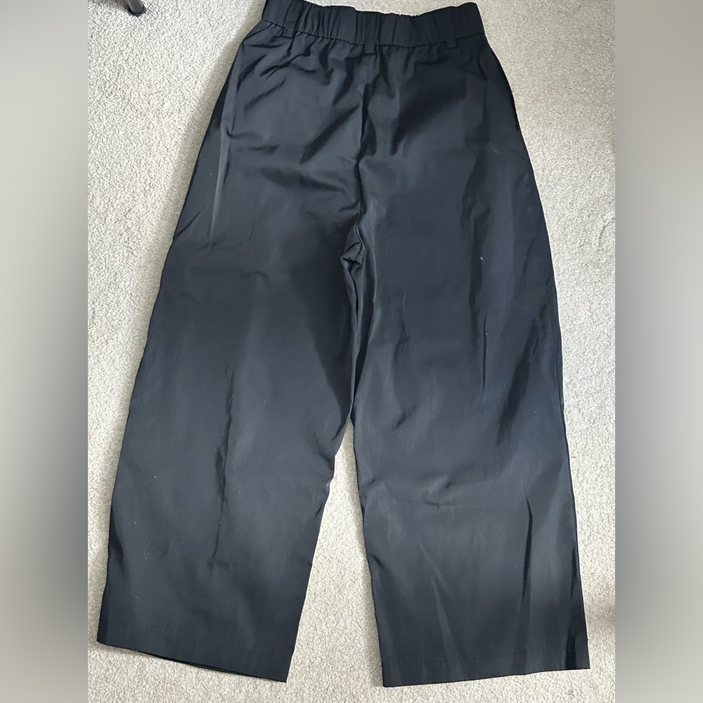 Zara Black Wide-Leg Trousers - Picture 2 of 3